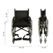 Teqler Comfort Wheelchair with Padded Seat