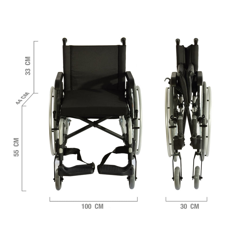 Teqler Comfort Wheelchair with Padded Seat