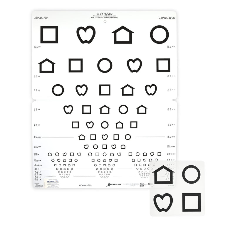 Trusetal Lea SYMBOLS® 15 Line Folding Distance Chart