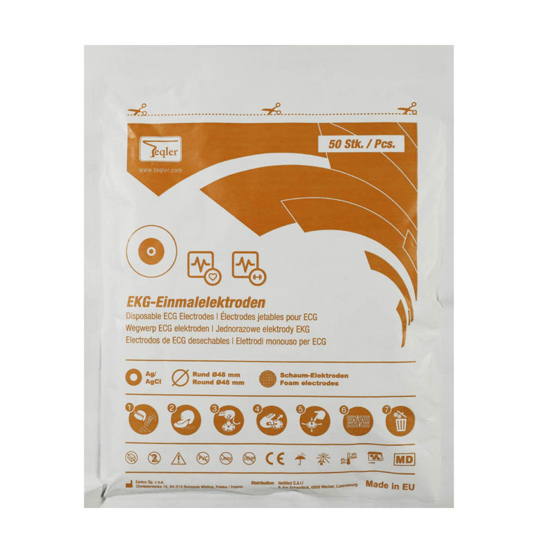 Teqler Disposable ECG Electrodes Pack of 50