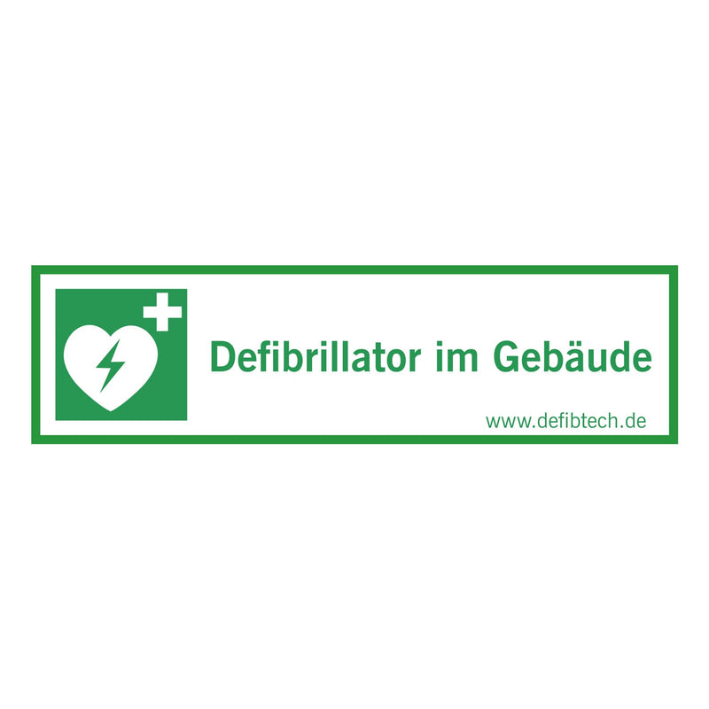 Defibtech Defibrillator Building Sticker
