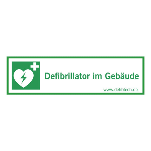 Defibtech Defibrillator Building Sticker