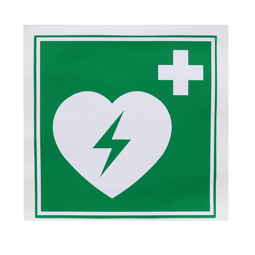Defibtech AED Plastic Sign Luminescent 15x15 cm