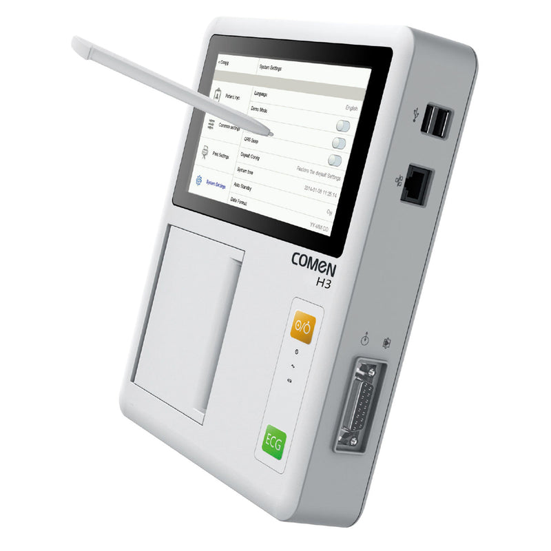 COMEN H3 3-Channel ECG with 6.2-inch LED Touchscreen