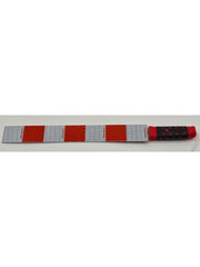 Reflective Traffic Control Baton White-Red