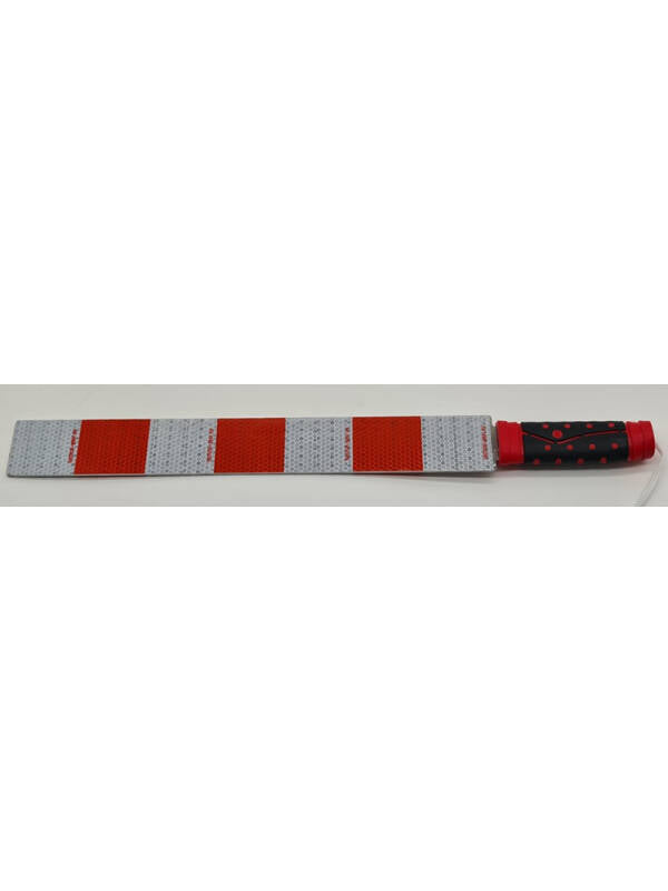 Reflective Traffic Control Baton White-Red
