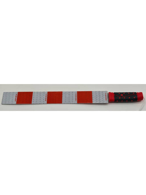 Reflective Traffic Control Baton White-Red