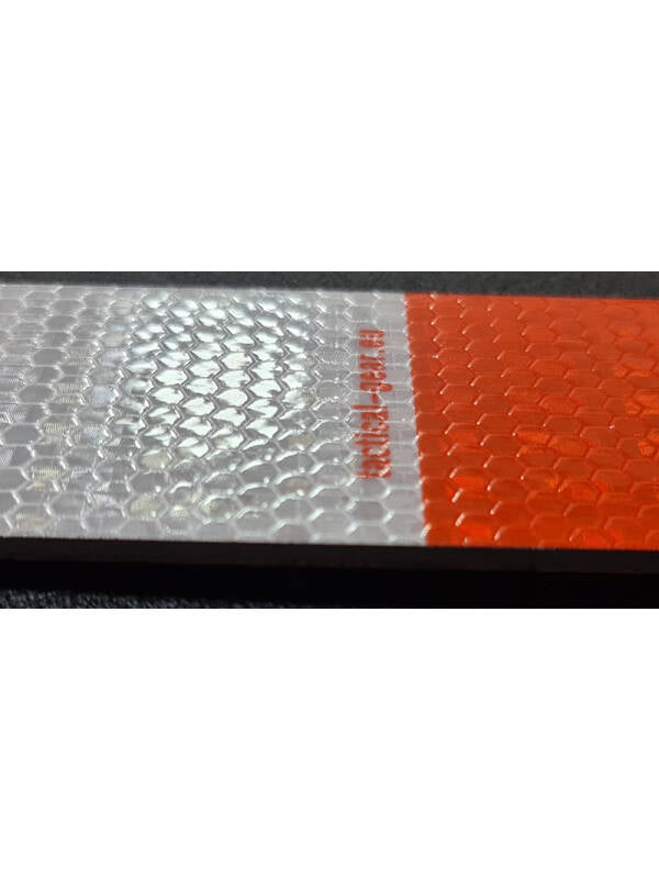 Reflective Traffic Control Baton White-Red