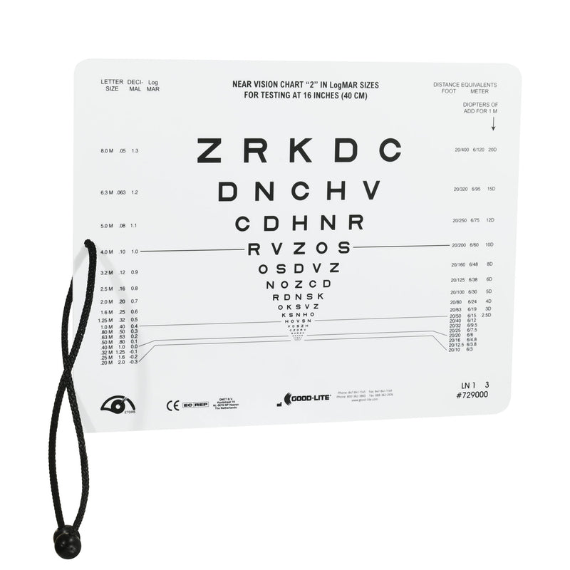 Trusetal Sloan Letter Near Vision Card