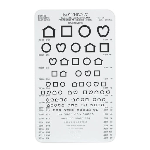 Trusetal LEA Symbols Pocket Near Vision Card