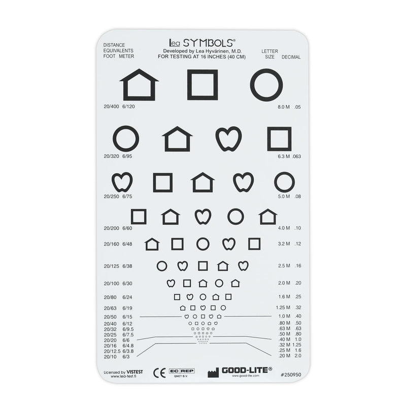 Trusetal LEA Symbols Pocket Near Vision Card