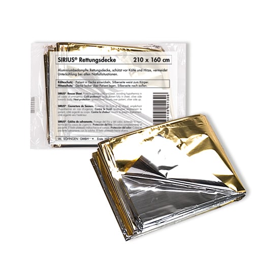 Söhngen Sirius Emergency Blanket Silver/Gold