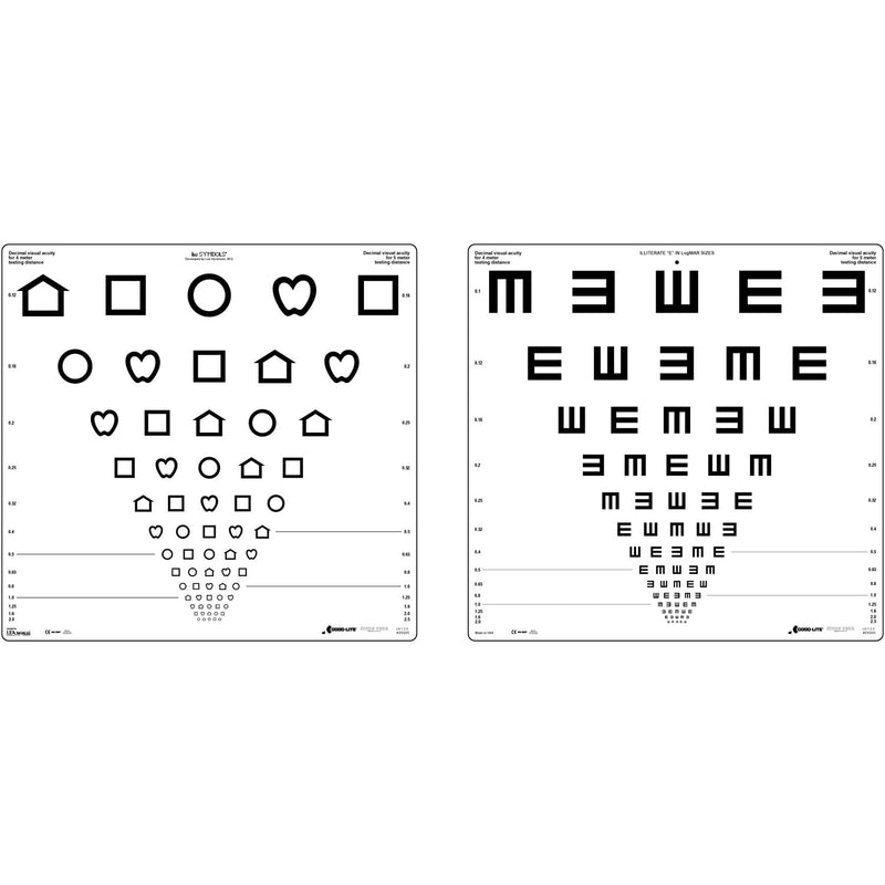 Trusetal LEA SYMBOLS® & Tumbling E Chart Set