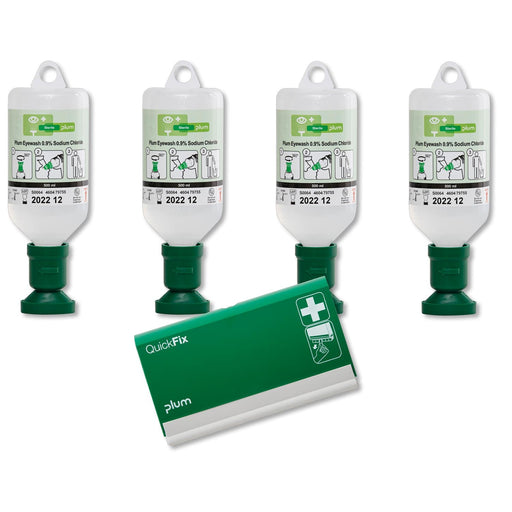 Plum A/S Eye Wash Promotion Pack with Plaster Dispenser