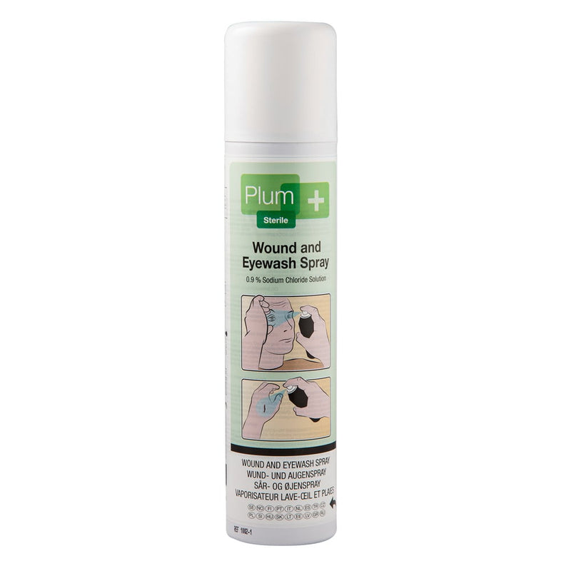 Plum A/S Wound and Eyewash Spray 0.9% Natrium-Chloride Solution