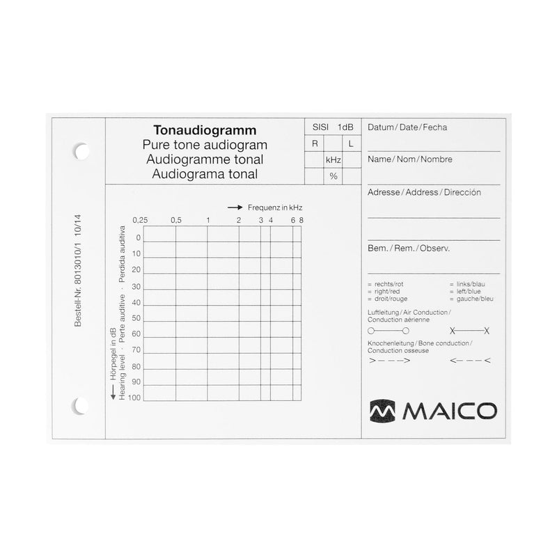 Maico ST20 Tone Audiogram Pad