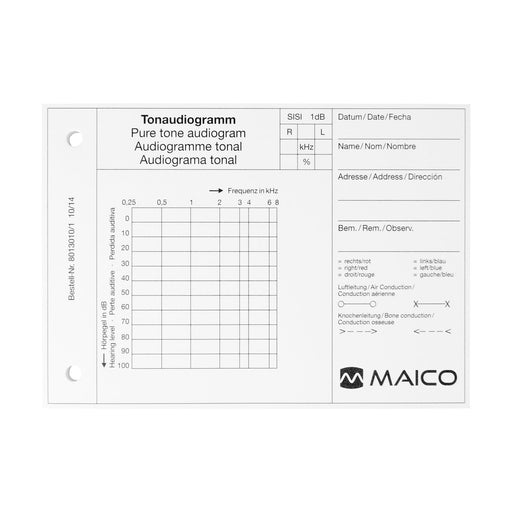 Maico ST20 Tone Audiogram Pad