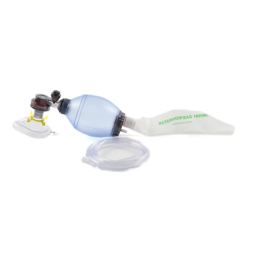 Single-Use PVC Resuscitator with PEEP Valve
