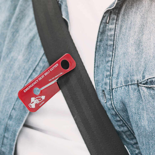 Teqler Seat Belt Cutter Red