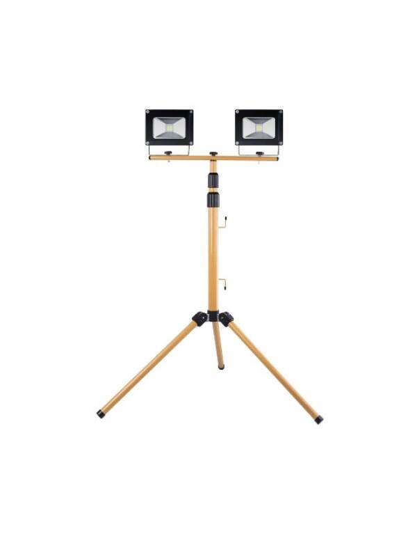 Rechargeable Tripod Floodlight 2x20W