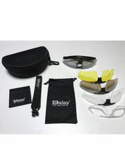 Tactical Glasses with Diopters and 4 UV400 Polycarbonate Lenses