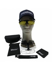 Tactical Glasses with Diopters and 4 UV400 Polycarbonate Lenses