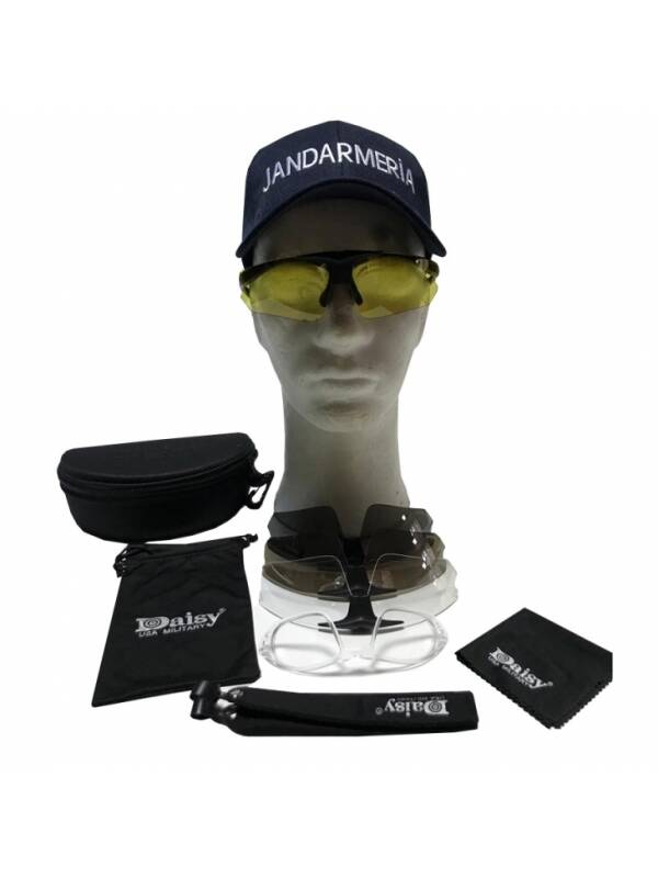 Tactical Glasses with Diopters and 4 UV400 Polycarbonate Lenses