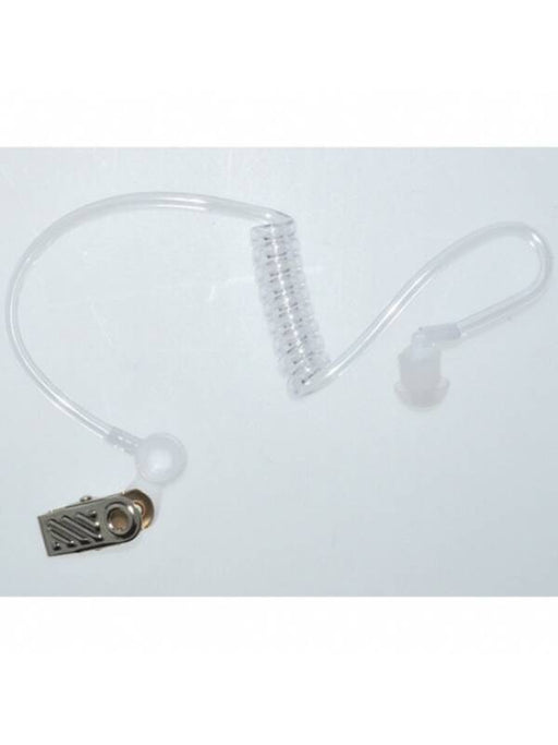Acoustic Tube with Silicone Earbud and Metal Clip