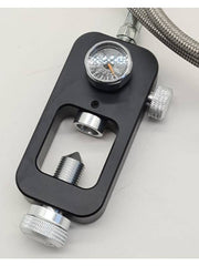 Refill Adapter with Pressure Gauge and Flexible Hose