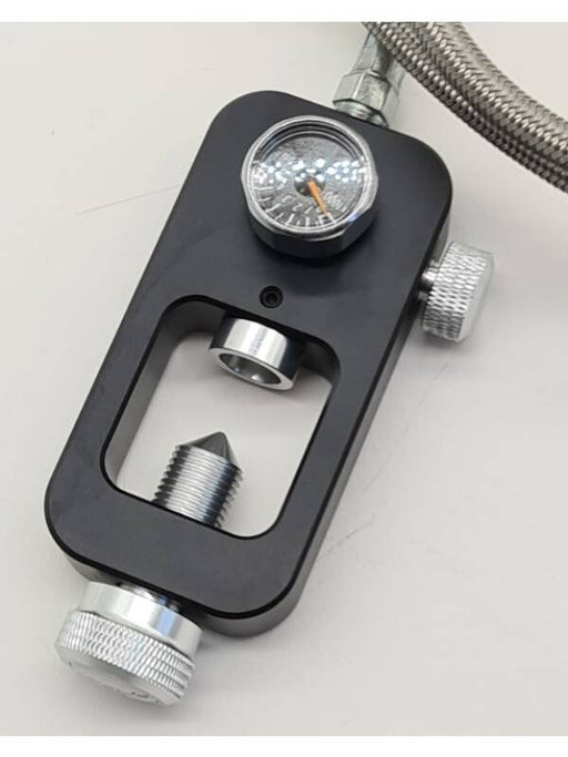 Refill Adapter with Pressure Gauge and Flexible Hose