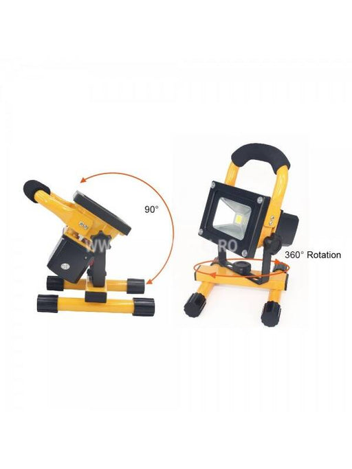 LED Floodlight with Remote 100W Yellow