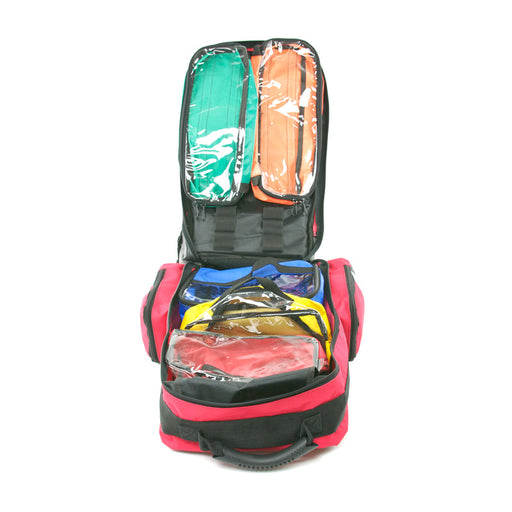 Teqler QPFA-014 RED Professional Rescue Rucksack, Empty