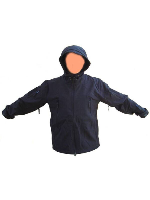 Soft Shell Jacket with Hood Black