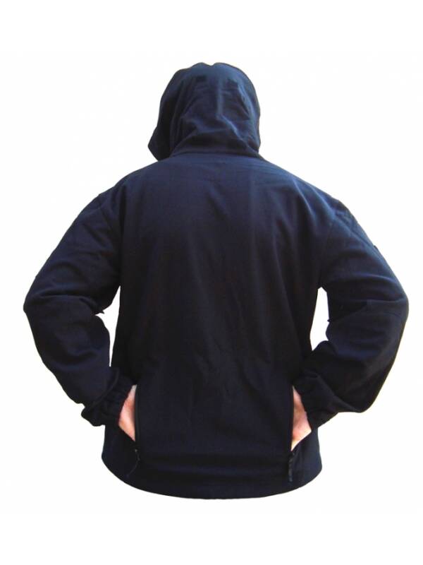 Soft Shell Jacket with Hood Black