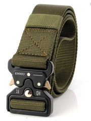 Enniu Military Belt with Cobra Buckle