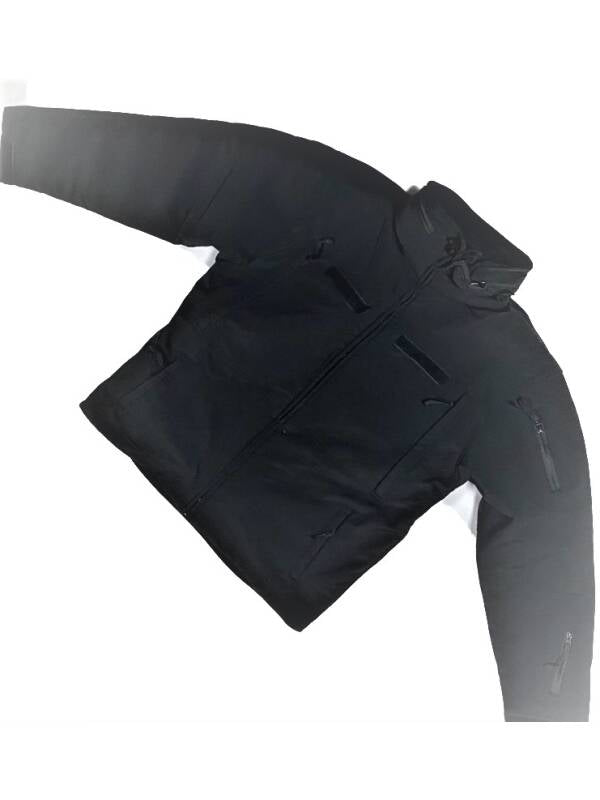 Softshell Black Jacket Without Epaulettes