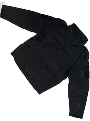Softshell Jacket Black with Epaulets