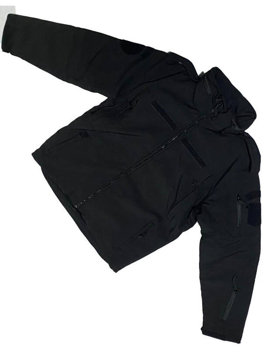 Softshell Jacket Black with Epaulets