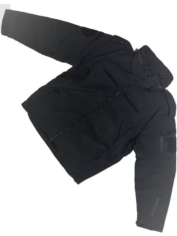 Softshell Jacket Black with Epaulets