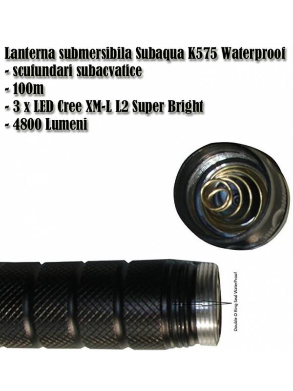 Subaqua K575 Waterproof Diving Flashlight 4800 Lumens
