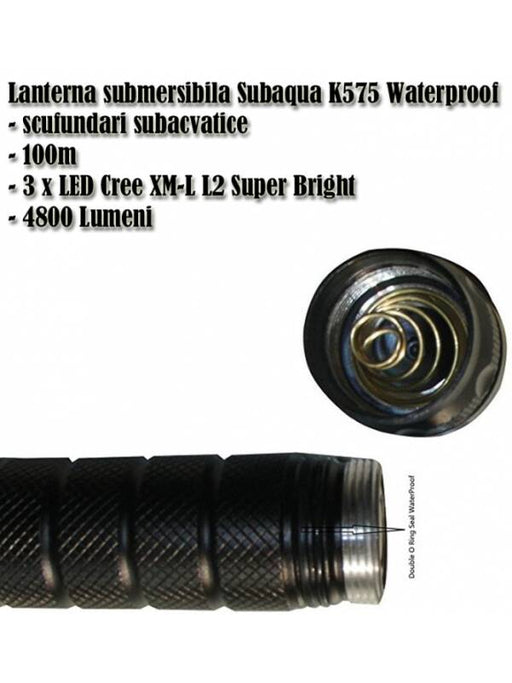 Subaqua K575 Waterproof Diving Flashlight 4800 Lumens