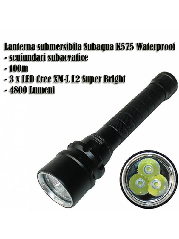Subaqua K575 Waterproof Diving Flashlight 4800 Lumens