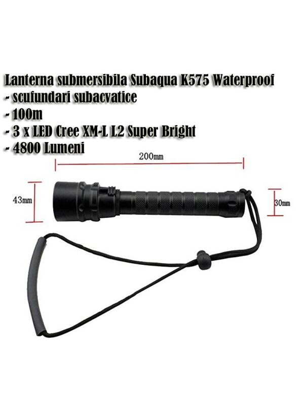 Subaqua K575 Waterproof Diving Flashlight 4800 Lumens