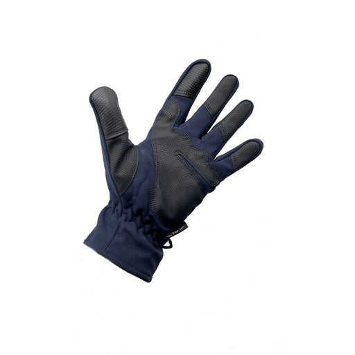 Softshell Waterproof Gloves with Palm and Finger Protection - Navy