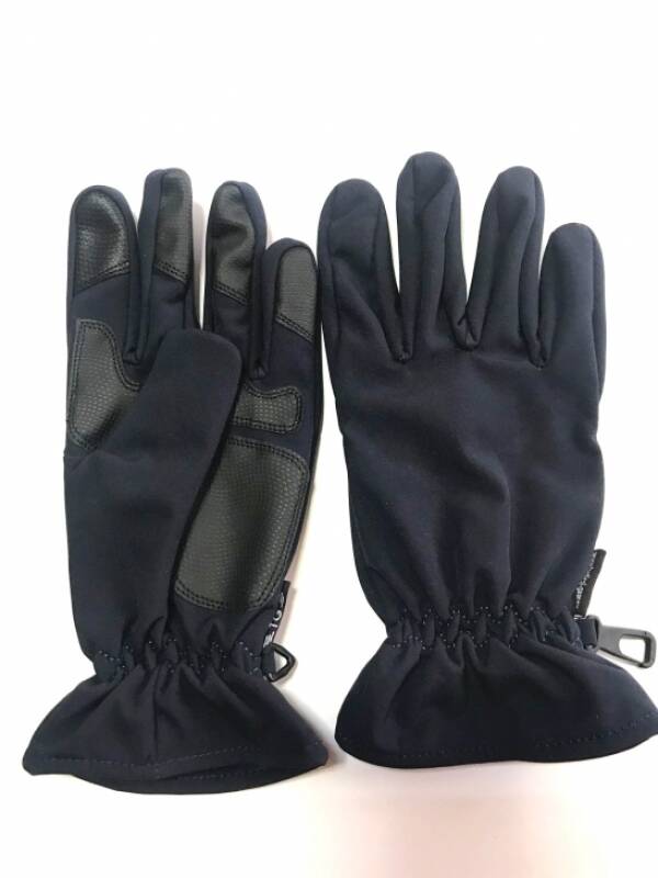 Softshell Waterproof Gloves with Palm and Finger Protection - Navy