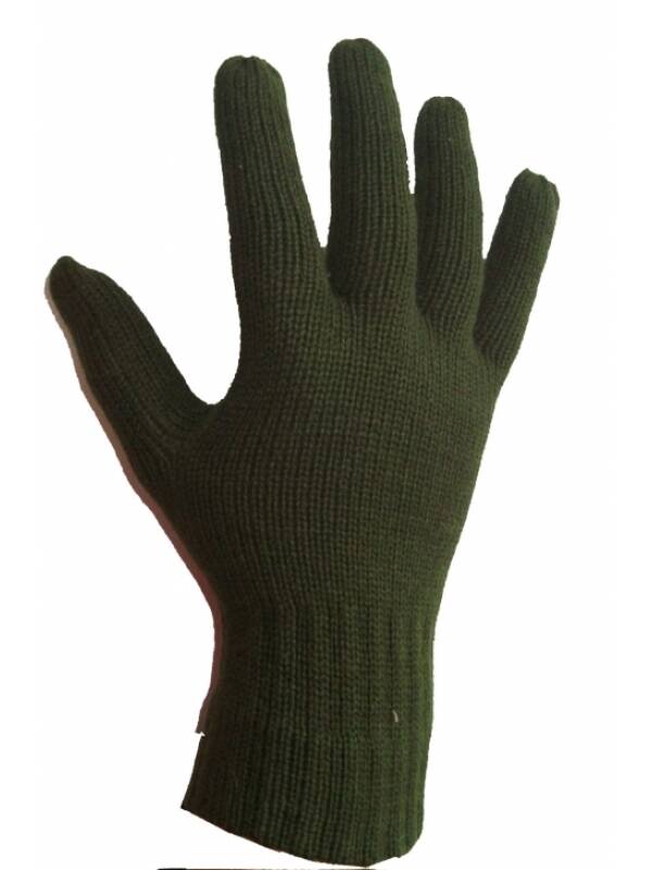 Universal Size Wool Gloves - Khaki
