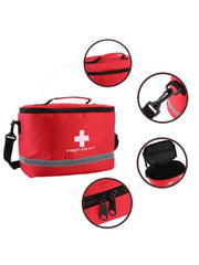 Red Nylon Ripstop First Aid Kit Pouch