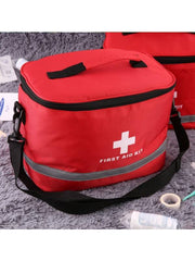 Red Nylon Ripstop First Aid Kit Pouch