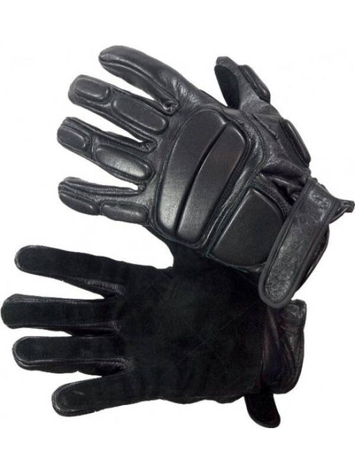 Leather Police Gloves with Polyurethane Padding