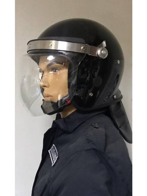 Anti-Vandalism Helmet with Visor and Cervical Protection